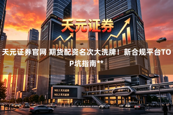 天元证券官网 期货配资名次大洗牌！新合规平台TOP坑指南**